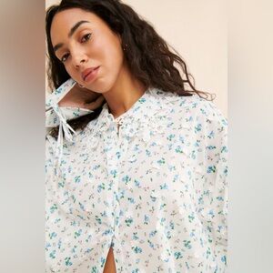 NWT For Love of Lemons Muna Coverup (top AND shorts included) Floral and Lace